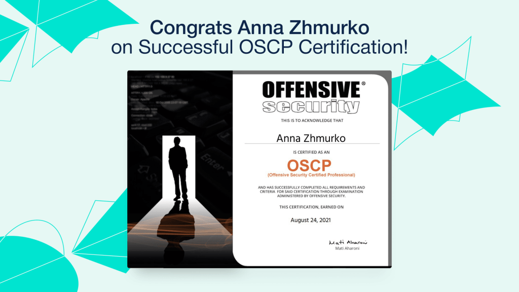 Anna Zhmurko OCSP Certification