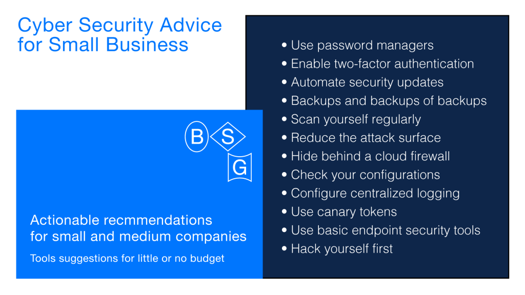 Cyber Security Advice for Small Business